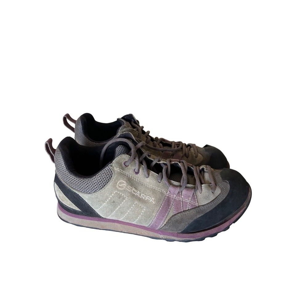 SCARPA Hiking Trail Shoes Women‎ US 8 Suede Vibram Sole Gorpcore Rockclimb READ